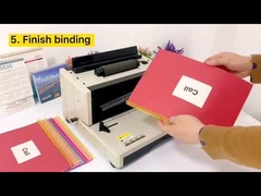 Commercial Wire Comb Binding Machine 46 Holes For Spiral Coil