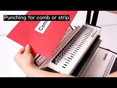 Manual Wire Comb Binding Machine Heavy Duty Double Loop