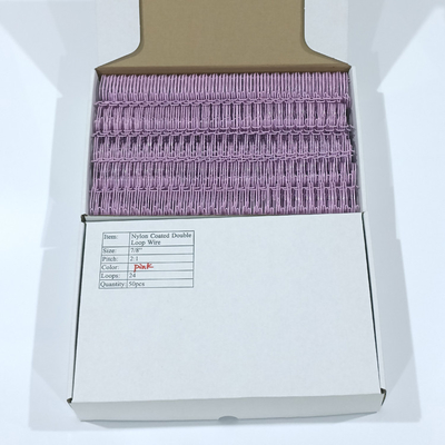 Pink Notebook Double Wire O Binding A4 Paper 23 Loops Electroplated