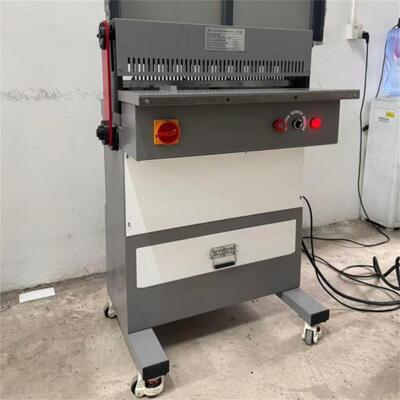 Semi Automatic Paper Book Cardboard Notebook Hole Punching Machine Wire Closing Machine Equipment