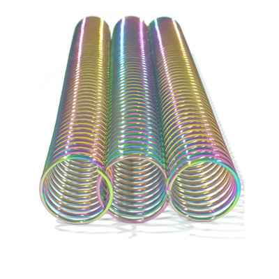 Rilegatura di bobina a spirale placcante del metallo di colore dell'arcobaleno singola per i libri