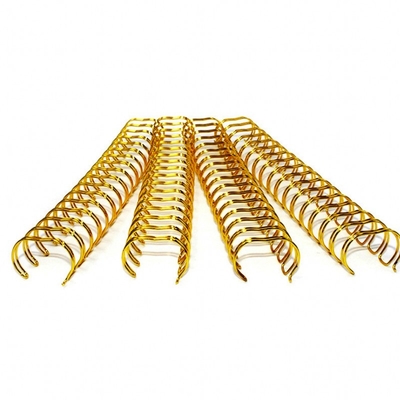La spirale dell'oro da 11,1 millimetri arrotola il cavo O del ciclo del doppio di doratura del grippaggio di spirale dell'oro per il calendario